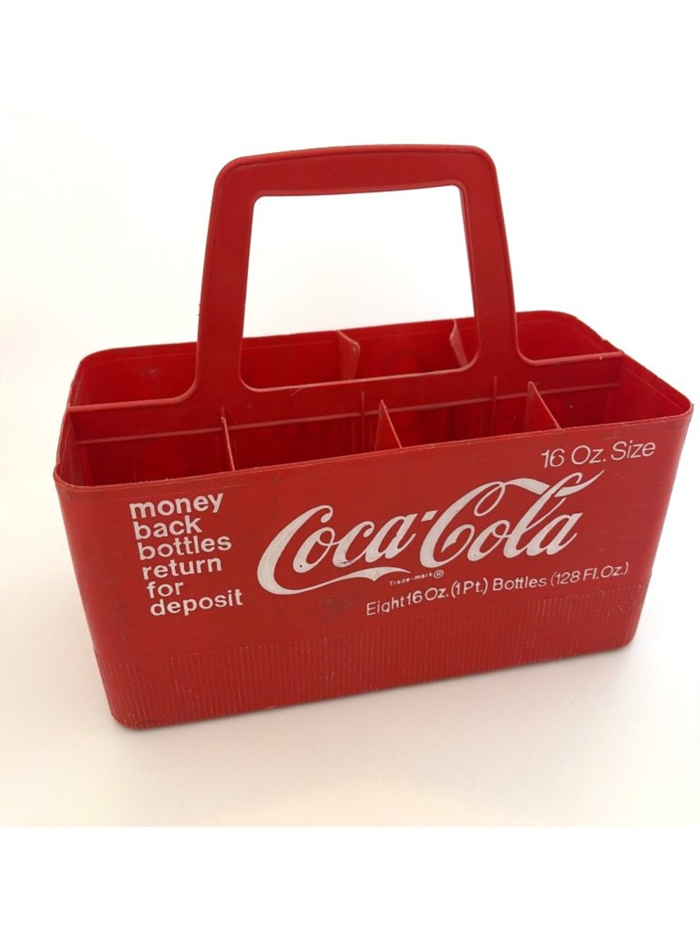 Vintage 1960s Coca Cola 8 Pack 16 Oz Plastic Bottle Carrier Caddy Returnable